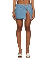 Magda Butrym - Ultra Denim Miniskirt - Lyst