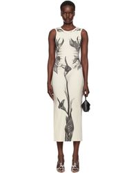 Jean Paul Gaultier - ブラック＆ホワイト The Flower Body Morphing Marinière マキシワンピース - Lyst
