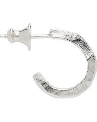 The Ouze - Peti Raw Sapphire Scatter Hoop Single Earring - Lyst