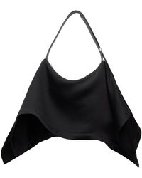Issey Miyake - Sac carré noir à empiècement superposé de style mouchoir - Lyst