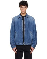 Givenchy - Zipped Denim Jacket - Lyst