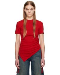 ANDERSSON BELL - T-shirt cindy rouge exclusif à ssense - Lyst