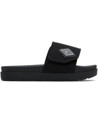 A_COLD_WALL* - * sandales à enfiler rembourrées noires à logo losangique - Lyst