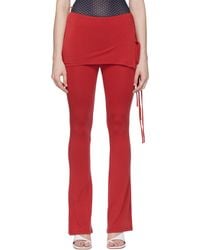Miaou - Pantalon De Détente Kali Bourgogne - Lyst