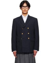 Thom Browne - Pinstripe High Twist Wool Sportcoat Blazer - Lyst