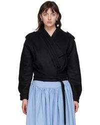 Vejas Blouson noir Lapped Felt