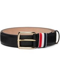 Thom Browne - Pebble Grain Striped Loop 35Mm Belt - Lyst