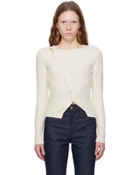 Jacquemus - White Le Chouchou 'la Maille Pau' Cardigan - Lyst