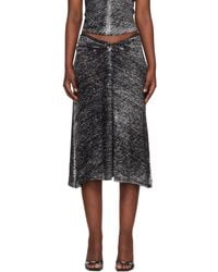 DIESEL - M-Livette Midi Skirt - Lyst
