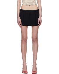 Alexander Wang - Mini Jupe-Short Façon Tailleur Noire - Lyst