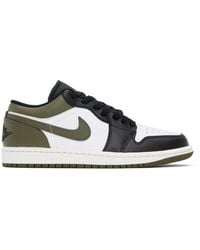 Nike - Khaki & Air Jordan 1 Low Sneakers - Lyst