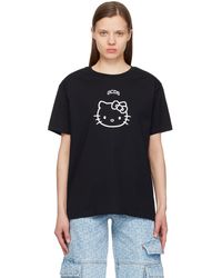 Gcds - T-shirt décontracté noir - hello kitty - Lyst