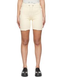 Helmut Lang - Off-white Panel Lounge Shorts - Lyst