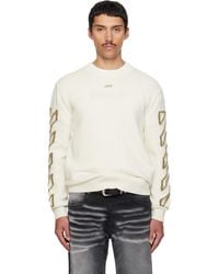 Off-White c/o Virgil Abloh - Diagonal Outline Knit Crewneck Sweater - Lyst