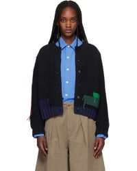 YMC - Cardigan Atomic Noir - Lyst