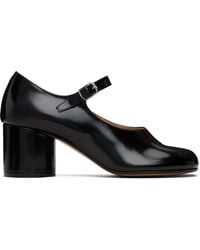 Maison Margiela - Chaussures Charles Ix À Talon Noires À Bout Tabi - Lyst