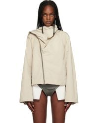 Rick Owens - Temple Cropped Scarf Flight Jacket - Lyst