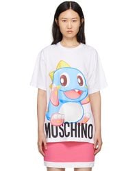 Moschino - White Puzzle Bobble T-shirt - Lyst