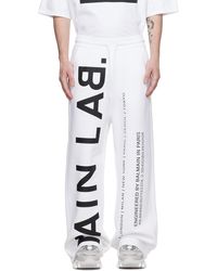 Balmain - Pantalon de survêtement blanc - main lab - Lyst
