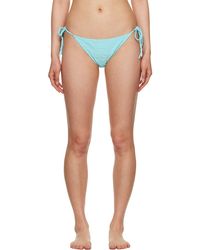 Versace - Blue Dua Lipa Edition Allover Bikini Bottom - Lyst