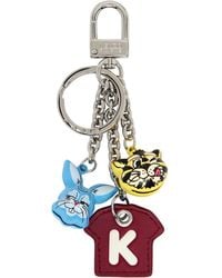 KENZO - Paris Cartoon' Multi Charm Keychain - Lyst