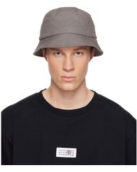 MM6 by Maison Margiela - Cotton Canvas Bucket Hat - Lyst