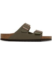 Birkenstock - Taupe Regular Arizona Sandals - Lyst