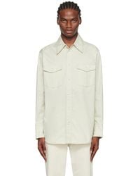 Lemaire - Off-white Relaxed Shirt - Lyst