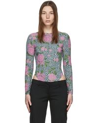 Maisie Wilen - Ssense Exclusive Printed Bodysuit - Lyst