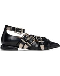 Toga - Cross Strap Ballerina Flats - Lyst