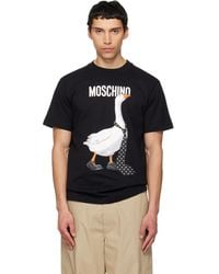 Moschino - Goose Organic Cotton Jersey T-Shirt - Lyst