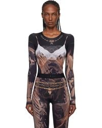Marine Serre - Ssense Exclusive Wet Nuisette Printed Jersey Ls T-Shirt - Lyst