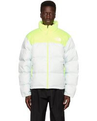 The North Face - Blue & Yellow 1996 Retro Nuptse Down Jacket - Lyst