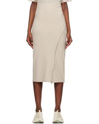 Post Archive Faction PAF - Post Archive Faction (paf) Taupe 5.0+ Center Midi Skirt - Lyst