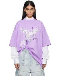 Vetements - Purple Flying Unicorn T-shirt - Lyst