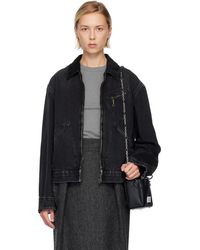 Maison Margiela - Corduroy Collar Denim Jacket - Lyst
