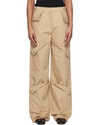 KENZO - Pantalon Cargo En Tissu Antidéchirures De Coton - Lyst