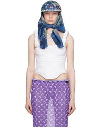 Marine Serre - ホワイト Regenerated Household Linen コルセット トップス - Lyst