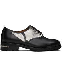 Toga Virilis - Chaussures oxford noires à ferrures en métal - Lyst