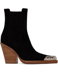 Paris Texas - Black Embellished Toe Ankle Boots - Lyst