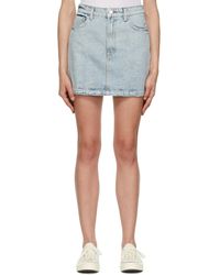 GRLFRND Eliana Denim Minidress in Blue 