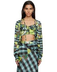OTTOLINGER - Lemon Gingham Blouse - Lyst