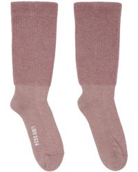 Rick Owens - Pink Mid Calf Socks - Lyst