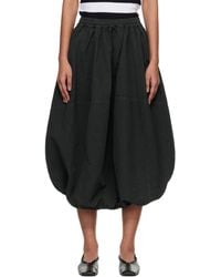 YMC - Khaki Parachute Midi Skirt - Lyst
