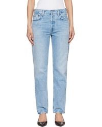 Agolde - Romney Mid Rise Straight Leg Jeans - Lyst