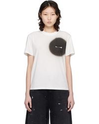 MM6 by Maison Margiela - Off- Spray Paint T-Shirt - Lyst