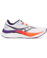 Saucony - White & Orange Endorphin Speed 4 Sneakers - Lyst