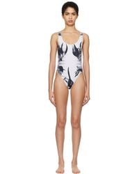 Jean Paul Gaultier - ブラック＆ホワイト The Flower Body Morphing Marinière スイムウェア - Lyst