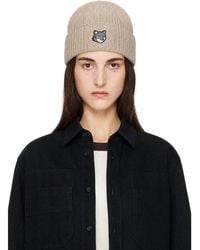 Maison Kitsuné - Fox Head Large Beanie - Lyst