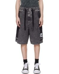 Maison Mihara Yasuhiro - Cotton Satin Cargo Shorts - Lyst